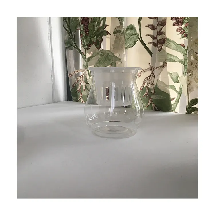 Durable Using Transparent Flower Decor Cute Plastic Vase For Flowers