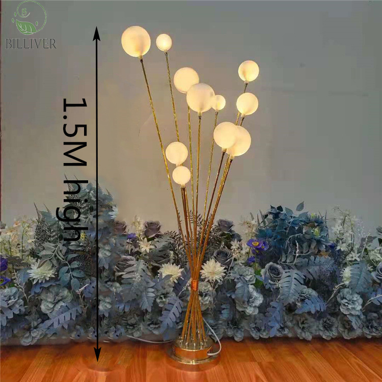 Aluminio oro 150cm luz cálida