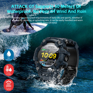 LOKMATスマートウォッチATTACK GT音声アシスタントSOSディフューザーライトIP68防水健康モニタリングコンパス屋外スマートウォッチ - Product Image 2