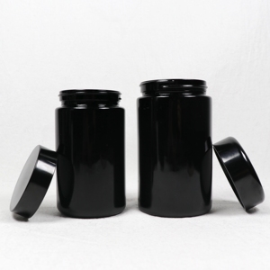 15ml 30ml 50ml 100ml 200ml 250ml <strong>500ml</strong> 1000ml UV Dark Violet Glass Cream <strong>Jar</strong> Glass <strong>Jar</strong> Dark Violet Glass Cream <strong>Jar</strong> - Product Image 5