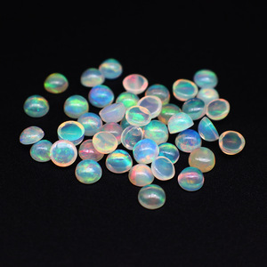 Yüksek kalite doğal Opal güçlü yuvarlak düz takı saat takım yüzük kolye bilezik taş doğal opal - Product Image 1