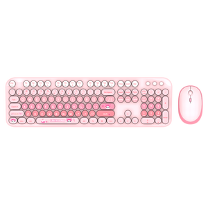 New Product Colorful <strong>Keyboard</strong> <strong>Mice</strong> Typewriter <strong>Computer</strong> Standard 104 Keys Retro Wireless <strong>Keyboard</strong> <strong>Mouse</strong> Combos for Home Office - Product Image 4