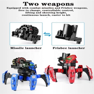 2.4G telecomando elettrico spider robot di rilevamento della gravità intelligente robot da combattimento gioco di tiro con doppio giocattolo
