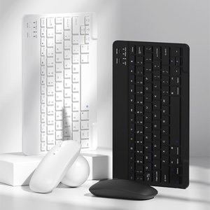 Teclado y ratón inalámbricos BT universales portátiles de 10 pulgadas para iPad Pro 11 12,9 10,5 Air Tablet ordenador portátil teclado con cable - Product Image 6