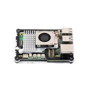 Aismartlink unterstützt die Installation des offiziellen aktiven Kühlers, des transparenten und schwarzen Acryl gehäuses für Raspberry Pi 5 - Product Image 2
