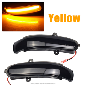 New 2X Flashing Water <strong>LED</strong> Dynamic Blinker Turn Signal Side Mirror Light for Mercedes Benz C <strong>Class</strong> W203 S203 CL203 2001-2007 - Product Image 5