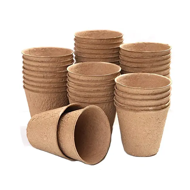 Pots de démarrage de graines biologique, 5 pièces/ensemble, Pots de plantation pivots, Kit de démarrage de graines biodégradables pour légumes, herbes et Fruits, livraison directe