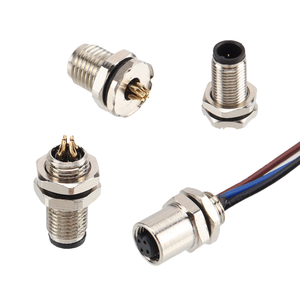 Lumberg M16 12Pin Nam Phía Trước Gắn Hàn Thiết Bị Đầu Cuối 160V IP68 Chassis Cắm Thông Tư Kết Nối Cho Máy Sử Dụng 0314 12 - Product Image 5