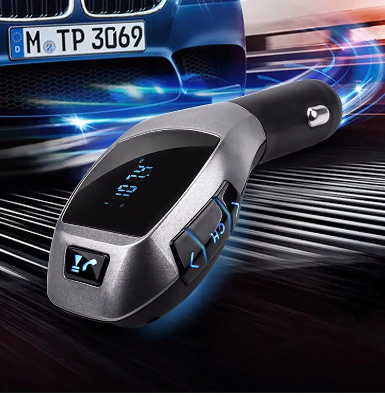 GXYKIT ucuz X5 usb telefon şarj cihazı bluetooth alıcısı fm verici ses kablosuz araba mp3 çalar bluetooth araç kiti sıcak satış