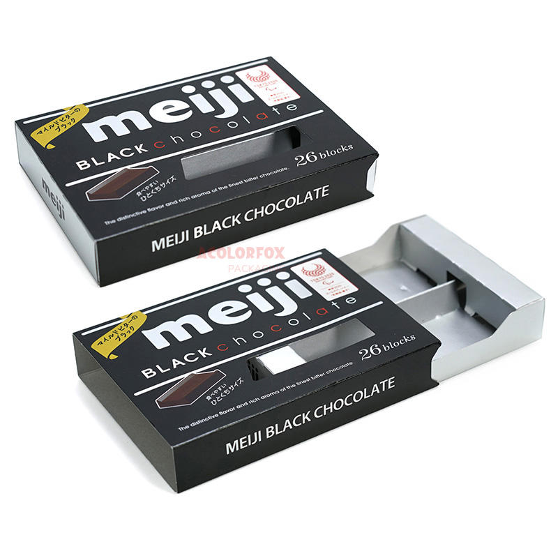 Boîte coulissante personnalisée de Chcolate