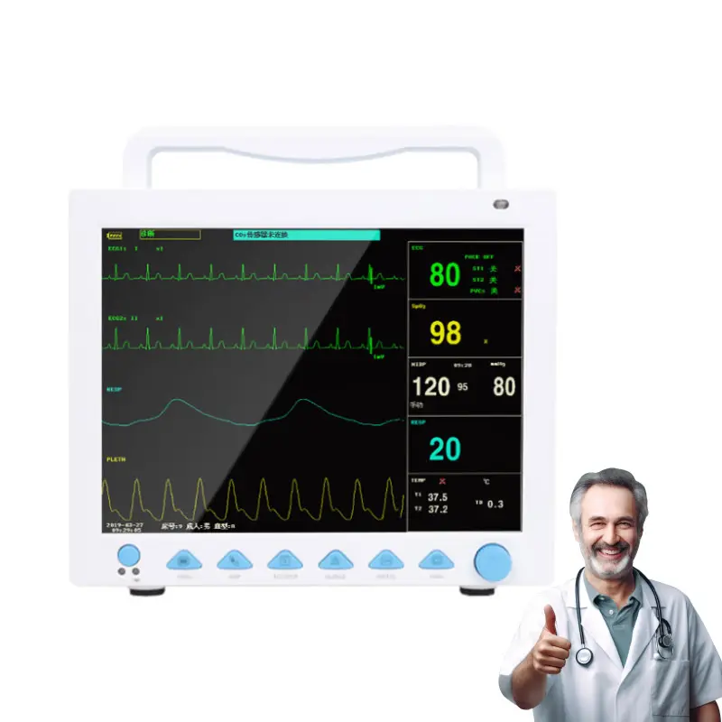 Contec cms8000 ce monitor de coração barato, equipamento médico paciente ecg