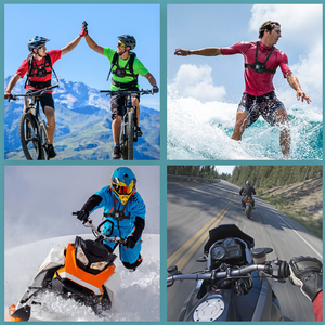 Suptig สายรัดหน้าอกปรับได้อย่างรวดเร็วสำหรับกล้องแอ็คชั่น INSTA360 DJI <span class=keywords><strong>Gopro</strong></span> สายรัดหน้าอกยางยืด - Product Image 6