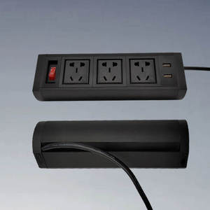 Venta caliente toma de corriente de escritorio de oficina profesional con 2 clips de escritorio USB toma de placa de alimentación toma de Conferencia - Product Image 4