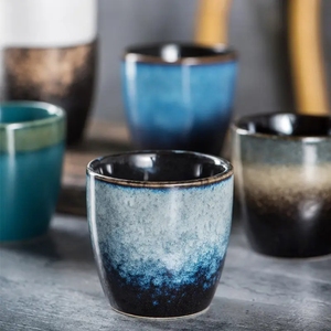 Japanese Style Multi-color 150ml Water <strong>Cup</strong> Ceramic Mug Custom Coffee Tea <strong>Cup</strong> Set of 5 - Product Image 3
