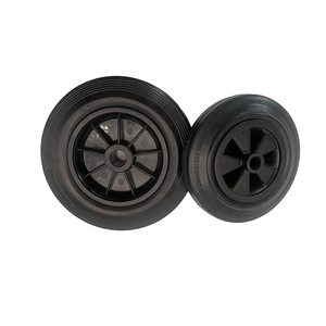 200MM <strong>Wheel</strong> With Ball Bearings Black Rubber Caster <strong>Wheels</strong> for Handling Equipments Replacement <strong>Wheels</strong> Without <strong>Bracket</strong>