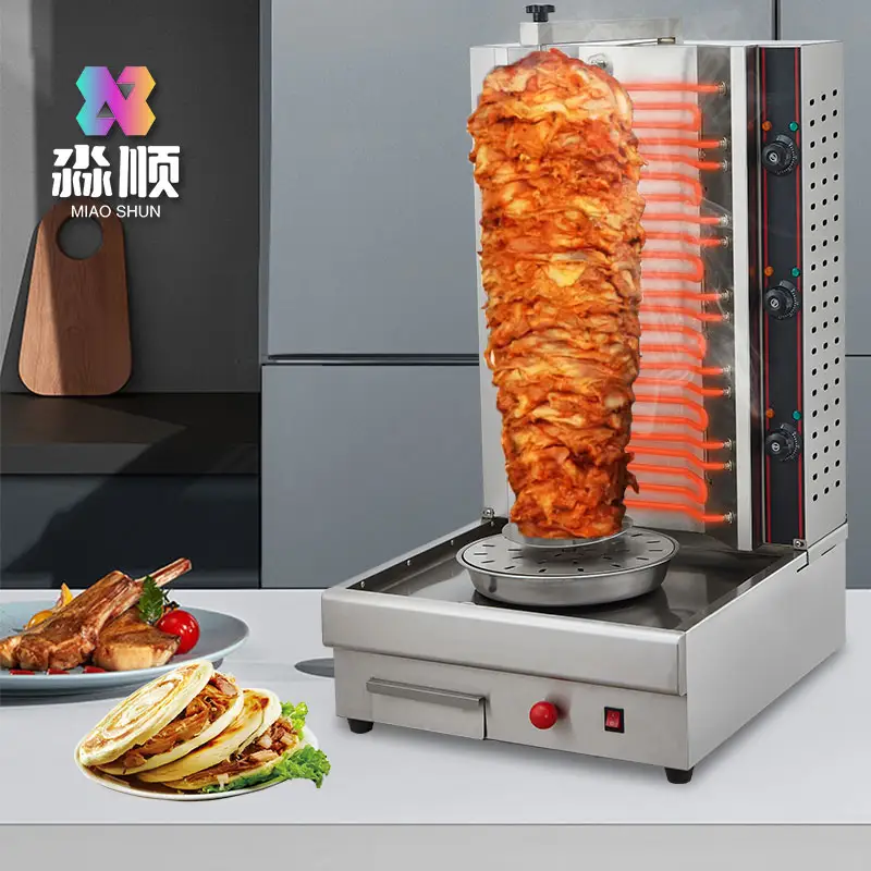 Bbq Grillkebab-Maschine Hühnchen Shawarma-Maschine für Snack Shop