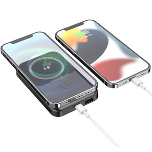 Wholesale 10000mAh PD Mini Portable Magnetic Power Bank Mobile Phone Thin Fast Charging Wireless <strong>Output</strong> 5v/3a <strong>Input</strong> 9v/2a - Product Image 3