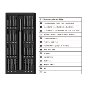 Professional <strong>63</strong>-in-1 Precision Magnetic Screwdriver Bit Set Mini <strong>63</strong>-in-1 for Computer DIY Laptop Repair Steel OEM <strong>Tool</strong> <strong>Kit</strong> - Product Image 2