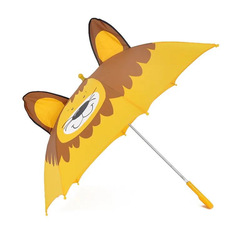Yubo Guarda-chuva 3D de desenho animado para crianças Guarda-chuva de animais para crianças Guarda-chuva bonito para crianças