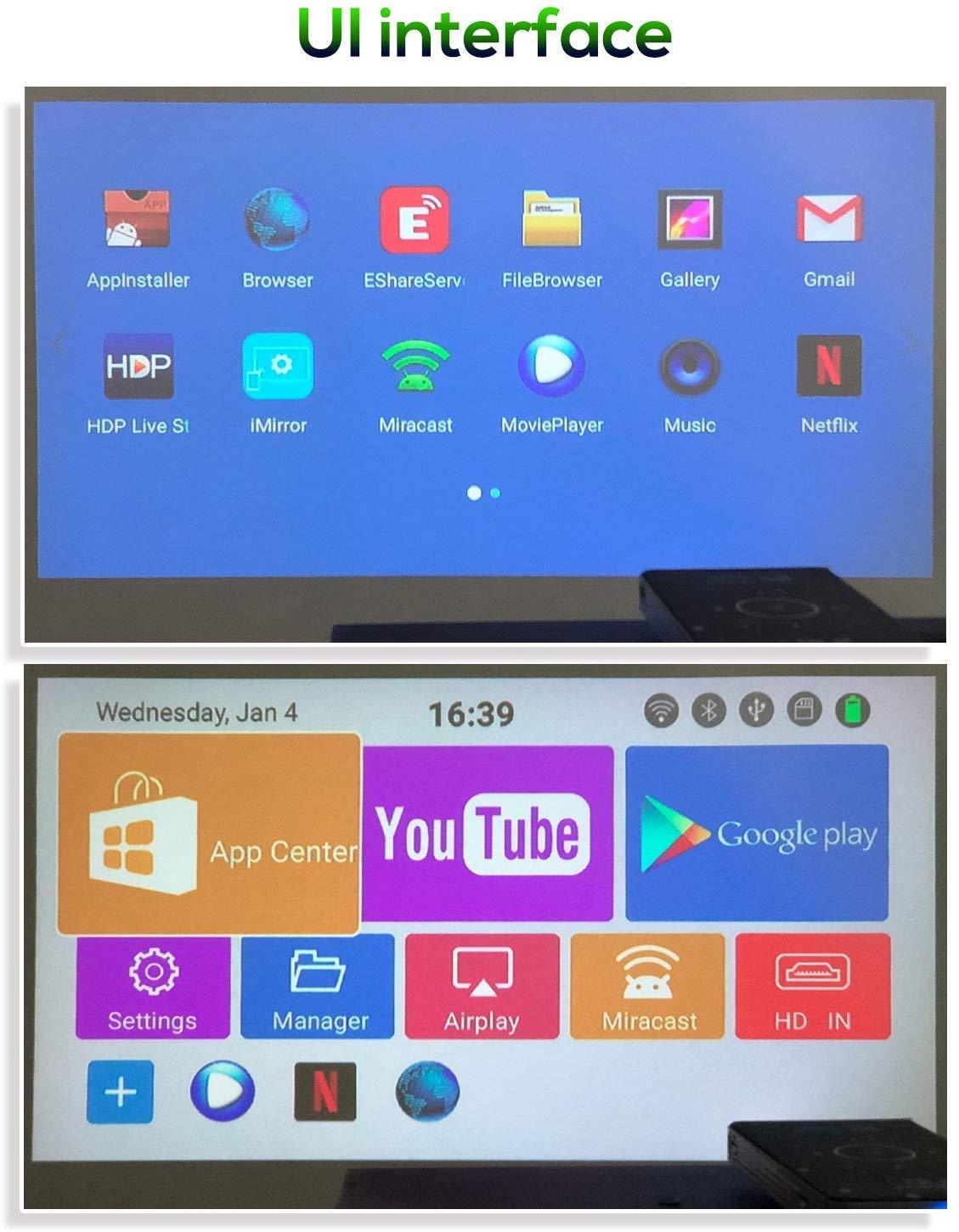 WIFI Android  mini portable smart pocket video DLP home projector