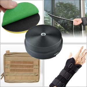 Cinta de sujeción de bucle de gancho elástico de tamaños personalizados/gancho y bucle de cinta mágica de tela - Product Image 3