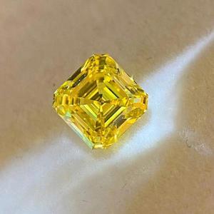 เพชรปลูกในห้องปฏิบัติการ 2.06 กะรัต, Asscher Cut, VVS2, EX, VG, IGI SH, สีเหลืองเข้มแฟนซี - Product Image 2