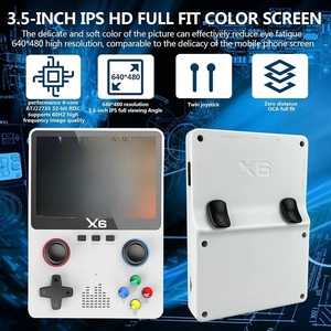 X6ミニハンドヘルドゲームコンソール2プレーヤーポータブルハンドヘルドプレーヤーミニクラシックPS3ビデオゲームコンソールX6ゲーミングコンソールスティック - Product Image 3
