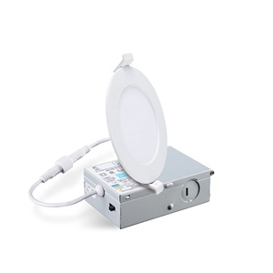 ETL ES (5005242) FCC Certified <strong>4</strong> Inch 9W 750lm <strong>LED</strong> Recessed <strong>Flat</strong> Slim Panel Light LIipai Pot Light