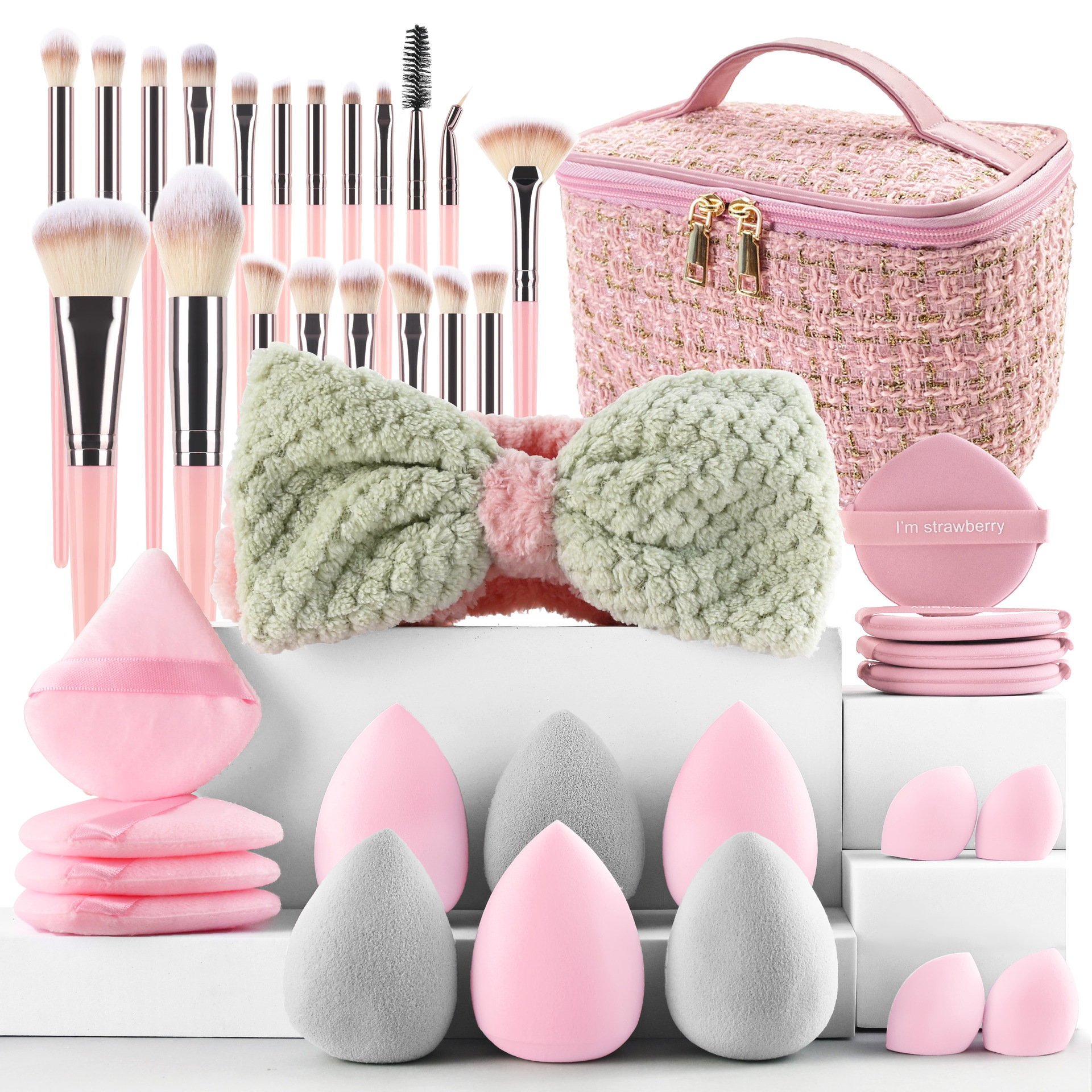 40 pcs-pink chic style