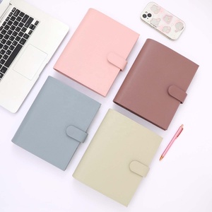 Hongbo Tốt Nhất Người Bán 24-Màu Mềm Da Chính Hãng 6-Vàng Vòng <span class=keywords><strong>A5</strong></span> Ngân Sách Chất Kết Dính Kế Hoạch Với Fly Leaf Có Sẵn Như Văn Phòng Quà Tặng - Product Image 1