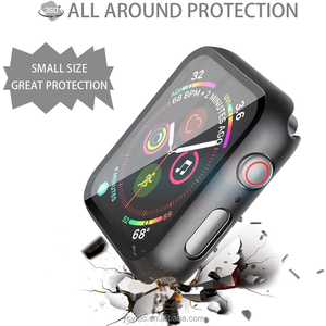 เคส PC แบบแข็งพร้อมกระจกนิรภัยป้องกันหน้าจอ,สำหรับ Apple Watch Series 6 SE Series 5 Series 4 44มม. - Product Image 2