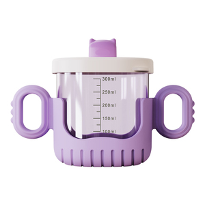 Cartoon Pattern Baby Feeding Training <strong>Cup</strong> with Straw Sippy Bottle with Lid for Toddler Baby Product from China