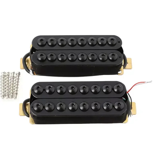 Set of 2 Neck &amp; Bridge <strong>8</strong> <strong>String</strong> Electric Guitar Humbucker Pickups with Hex Adjustable Screw - Product Image 4