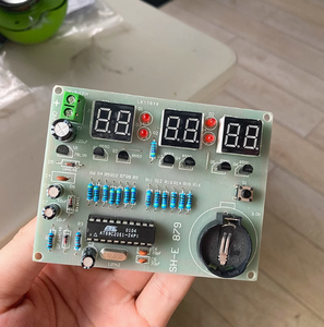 DIY <strong>Kits</strong> AT89C2051 Electronic Clock Digital Tube LED Display Suite Electronic Module Parts and Components DC 9V - 12V hot offer - Product Image 6