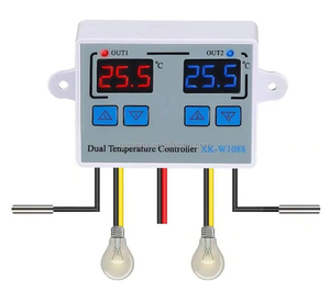 Controlador de temperatura digital, interruptor de temperatura ajustable de control dual de alta precisión, 1 unidad - Product Image 5
