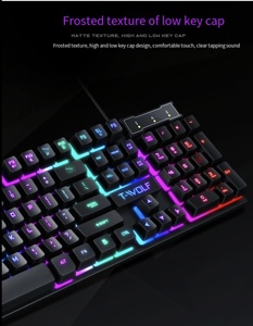 Standard USB Wired Mechanical <strong>Keyboard</strong> Covers English Layout for Computer Pc <strong>Desktop</strong> Gaming T20 RGB <strong>Keyboard</strong> - Product Image 6