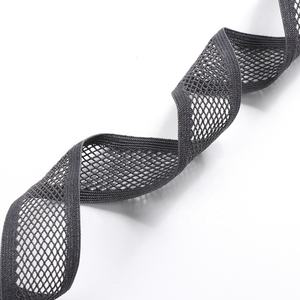 شريط شبكي رمادي مقاس 2.7 سم مصنوع من البوليستر ويتميز بالمرونة المتناهية الصغر - Product Image 4