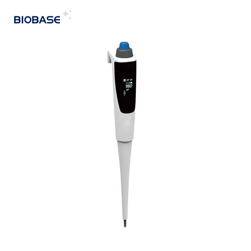 BIOBASE 완전 또는 절반 오토클레이브 실험실 단일 채널 0.1-10ml 액체 용 볼륨 조절 가능한 피펫터 전자 피펫