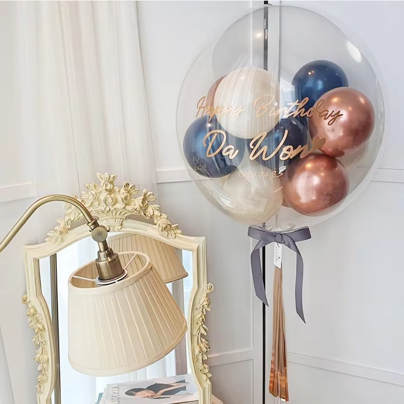 Navy blue ballon