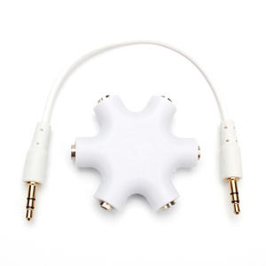 Aux 3.5mm Female to Female Music Share Converter 1 to 5 Mobile Phone MP3 Earphone Spliter <strong>Audio</strong> Converter - Product Image 1