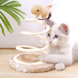 宠物玩具互动猫树玩具螺旋弹簧板搞笑球鼠标互动弹簧旋转猫创意玩具 - Product Image 6