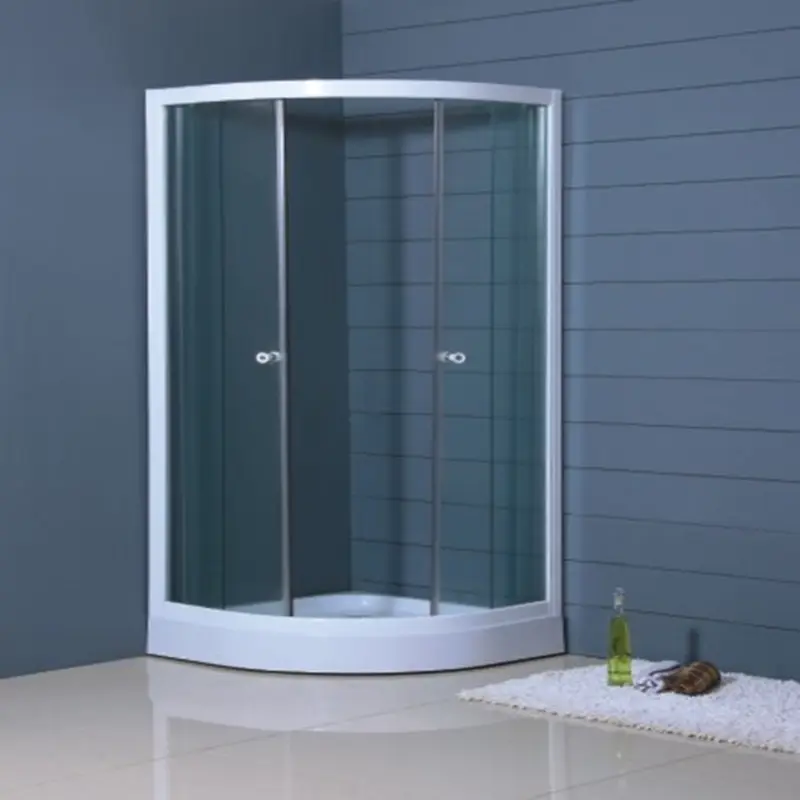 Mini cabina doccia chiusa rettangolare in vetro senza cornice di alta qualità