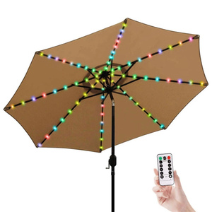 IP67 Umbrella Lights 104 LED-Lichterketten Batterie betriebene 8-Modus-Fernbedienung für Garten-Sonnenschirm-Camping zelt im Freien - Product Image 6