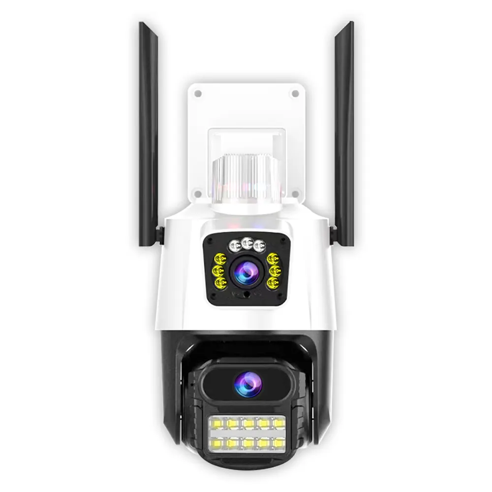 Lente dual Pantalla dual v360pro 4G PTZ Seguimiento automático al aire libre impermeable Vigilancia DE SEGURIDAD CCTV Cámara IP