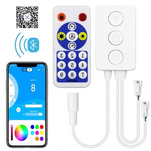 Dc5-24V SP601E LED-Controller Dual-Ausgang Smart Music 3Pin 4Pin 5050 Rgb Individuell adressierbarer Strip-Controller