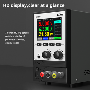 AIXUN SP3005 CNC <strong>Programmable</strong> DC Power Supply 3.5-inch High-<strong>Definition</strong> IPS Screen Low Noise 30w Power Supply Fast Charging - Product Image 6