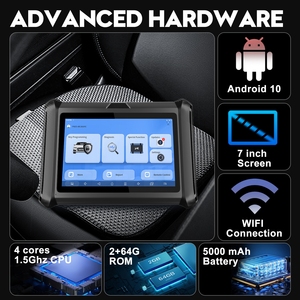Lancol Android 10 strumento avanzato di programmazione chiave 7 pollici schermo Scanner per auto strumento diagnostico e chiave