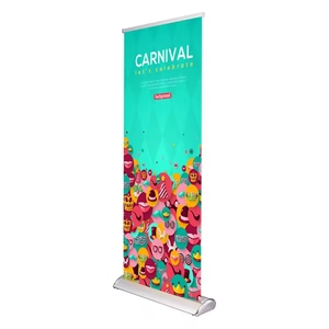 Single Side hiển thị hình ảnh tùy chỉnh hiển thị ngoài trời Rack Pull UPS có thể thu vào con lăn biểu ngữ Standee cuộn lên biểu ngữ đứng - Product Image 5