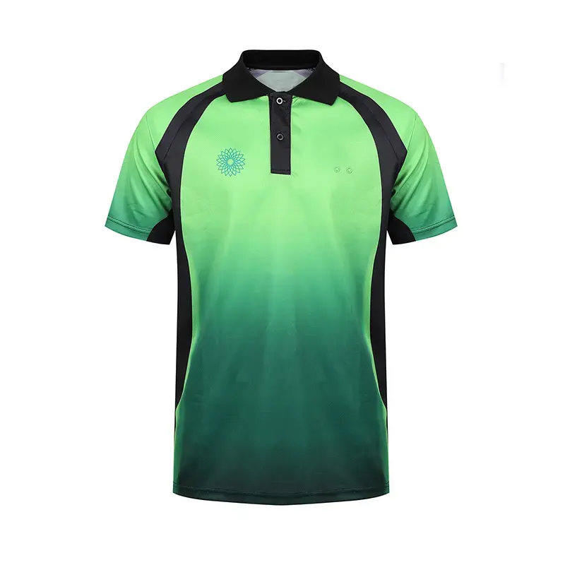 OEM Venta caliente logotipo personalizado de punto uniforme 100 poliéster algodón spandex turquesa Golf Polo camisa de alta calidad para los hombres