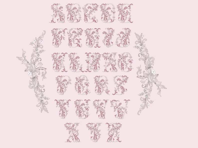 monogram embroidered